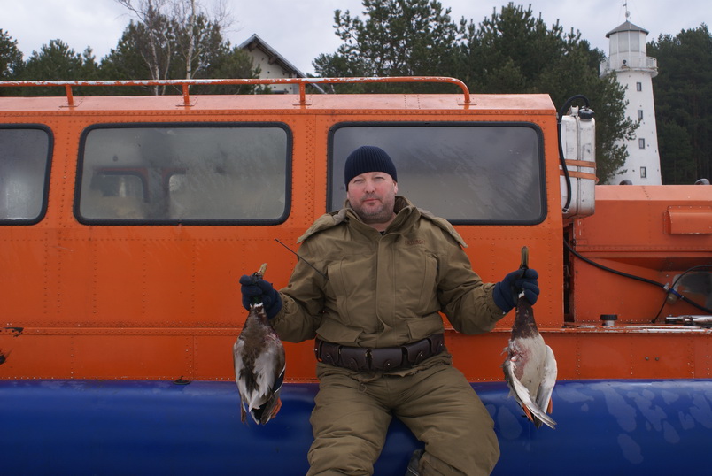 Охота на Рыбинском водохранилище.